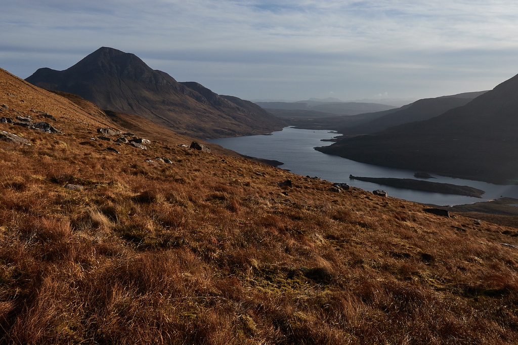 Loch Lugainn and Cul Beag in the afternoon