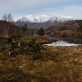 Beinn Eighe from a promentary on Loch Coulin