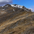 Looking back up to summit of Sgùrr a' Mhaoraich